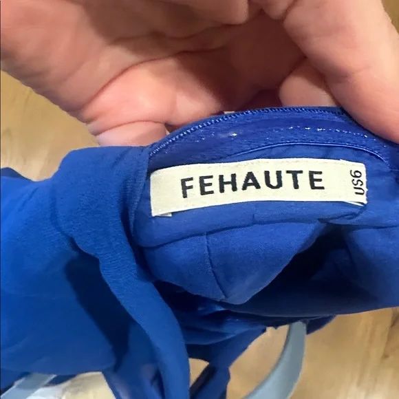 Fehaute SIZE 6 Elegant Blue Dress EXCELLENT CONDITION - Picture 5 of 7